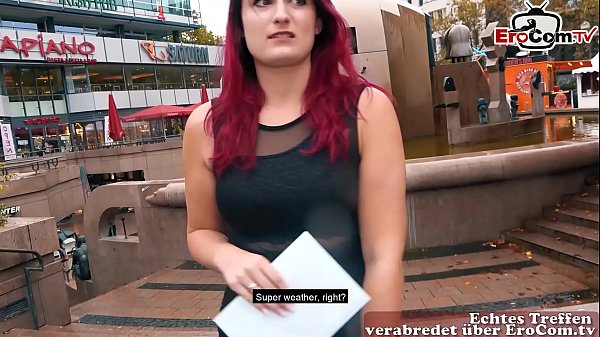 German Redhead student teen sexdate casting in Berlin public pick up EroCom Date Story