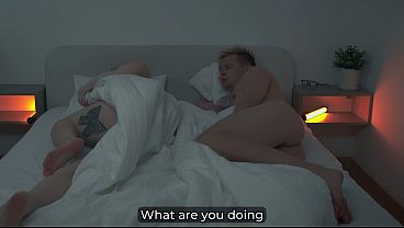 Hot Redhead Stepmom Could Not Sleep at His Father’s So She Came to His Bed