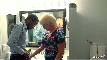 Old Mature GILF Granny tricked Black Boy to get Interracial Creampie Fuck