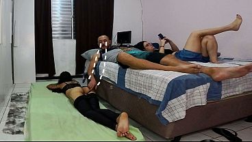The wife had to share the room with her friend.